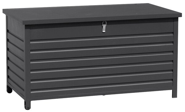 Baule da Esterno con Ruote 142x72x74 cm Grigio