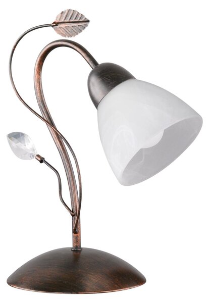 Lampada tavolo da Interno E14 in Metallo Ruggine Anticato