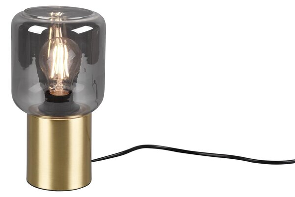 Lampada tavolo da Interno a LED in Metallo Ottone Opaco