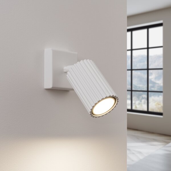 Sollux SL.1540 - Faretto da parete KARBON 1xGU10/10W/230V bianco