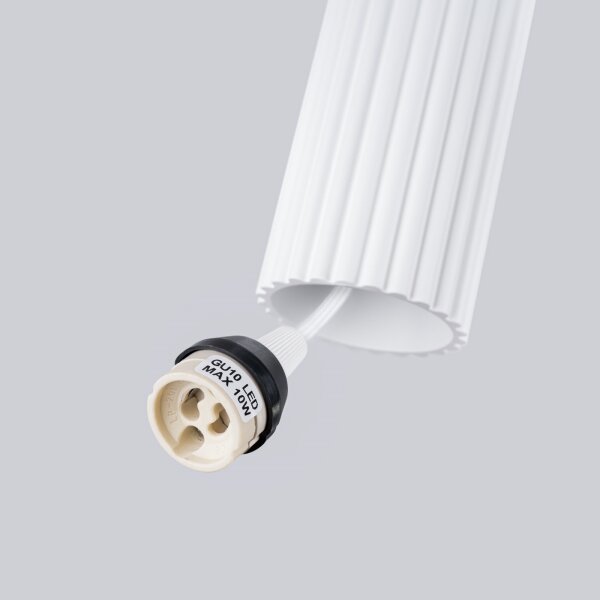 Sollux SL.1536 - Lampadario a sospensione con filo KARBON 2xGU10/10W/230V bianco