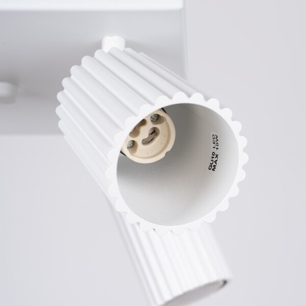 Sollux SL.1545 - Faretto KARBON 4xGU10/10W/230V bianco