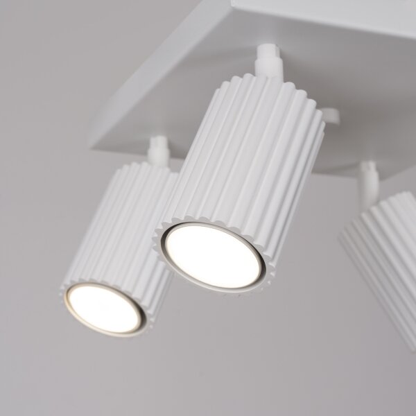 Sollux SL.1545 - Faretto KARBON 4xGU10/10W/230V bianco