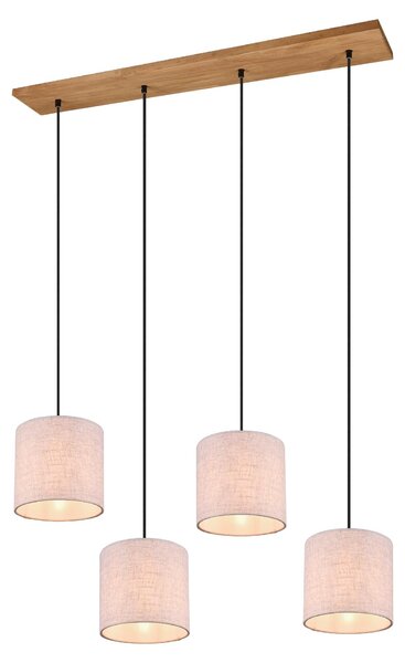 Lampada a Sospensione da Interno a LED in Metallo Nickel Opaco