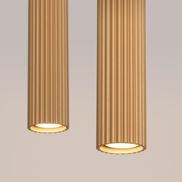 Sollux SL.1555 - Lampadario a sospensione con filo KARBON 2xGU10/10W/230V oro