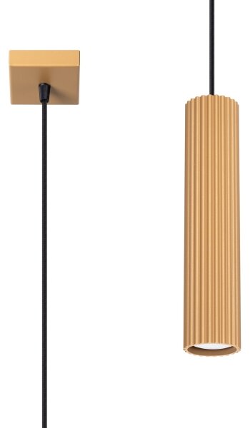 Sollux SL.1554 - Lampadario a sospensione con filo KARBON 1xGU10/10W/230V oro