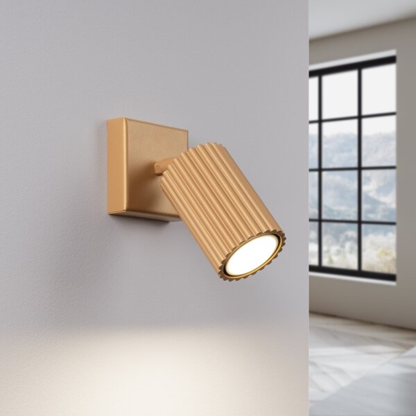 Sollux SL.1559 - Faretto da parete KARBON 1xGU10/10W/230V oro