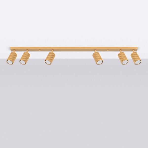 Sollux SL.1566 - Faretto KARBON 6xGU10/10W/230V oro