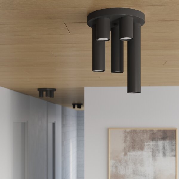 Sollux SL.1467 - Faretto LAGOS 5xGU10/10W/230V nero
