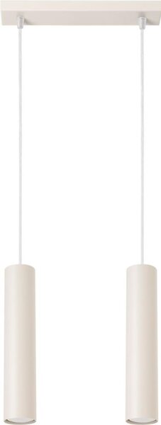Sollux SL.1480 - Lampadario a sospensione con filo LAGOS 2xGU10/10W/230V color crema
