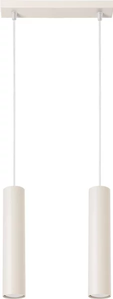 Sollux SL.1480 - Lampadario a sospensione con filo LAGOS 2xGU10/10W/230V color crema