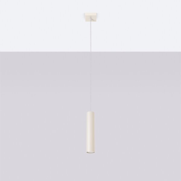 Sollux SL.1479 - Lampadario a sospensione con filo LAGOS 1xGU10/10W/230V color crema
