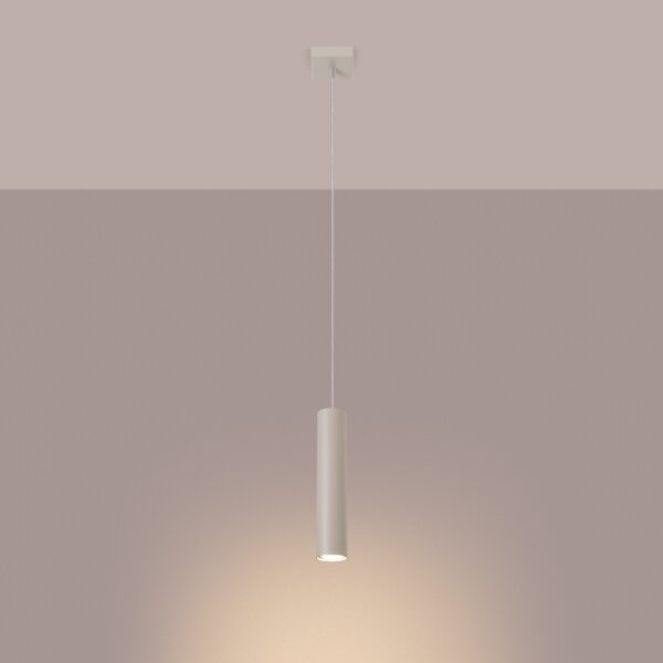 Sollux SL.1479 - Lampadario a sospensione con filo LAGOS 1xGU10/10W/230V color crema
