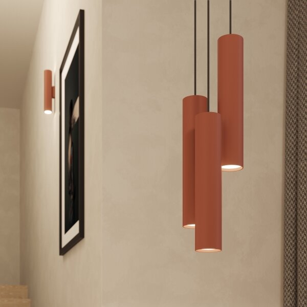 Sollux SL.1493 - Applique LAGOS 2xGU10/10W/230V rosso