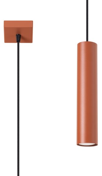 Sollux SL.1489 - Lampadario a sospensione con filo LAGOS 1xGU10/10W/230V rosso