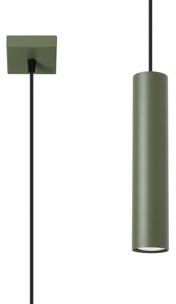 Sollux SL.1484 - Lampadario a sospensione con filo LAGOS 1xGU10/10W/230V verde