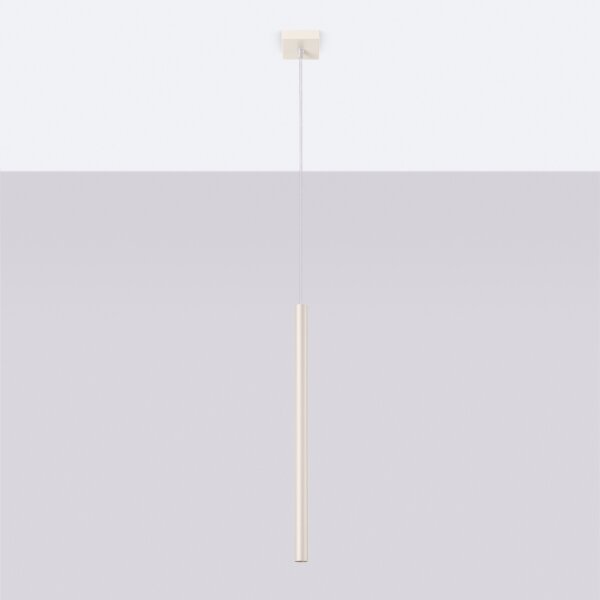 Sollux SL.1512 - Lampadario a sospensione con filo PASTELO 1xG9/8W/230V color crema