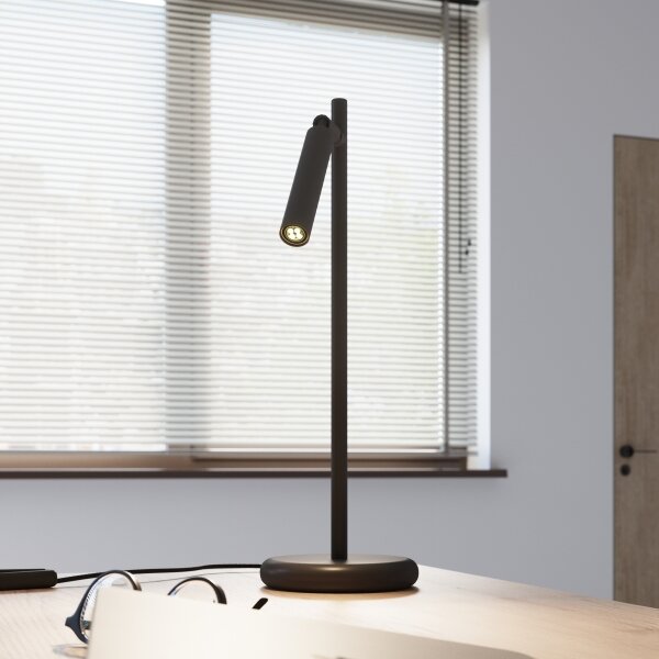 Sollux SL.1469 - Lampada da tavolo PASTELO 1xG9/8W/230V nero