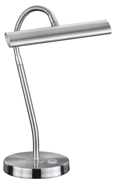 Lampada tavolo da Interno a LED in Metallo Nickel Opaco