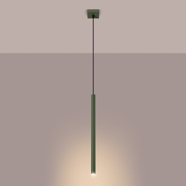 Sollux SL.1518 - Lampadario a sospensione con filo PASTELO 1xG9/8W/230V verde