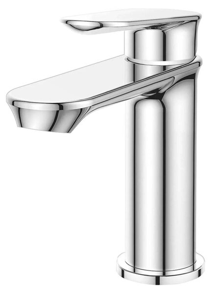Miscelatore per lavabo con tappo a click-clack, modello OTTO, finitura cromata