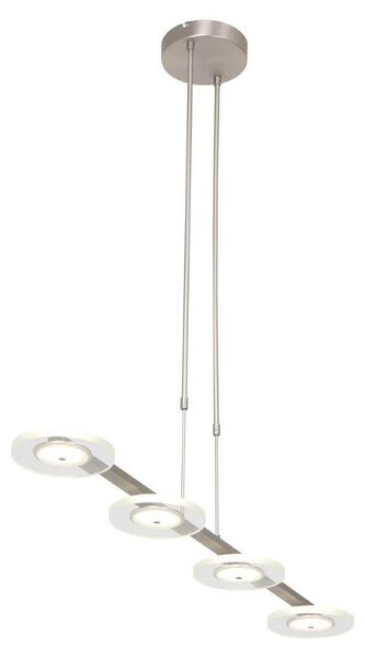 Lampada a sospensione - acciaio - Turound - vetro metallo - lampada di design - LED - 3512ST - Steinhauer Exclusive