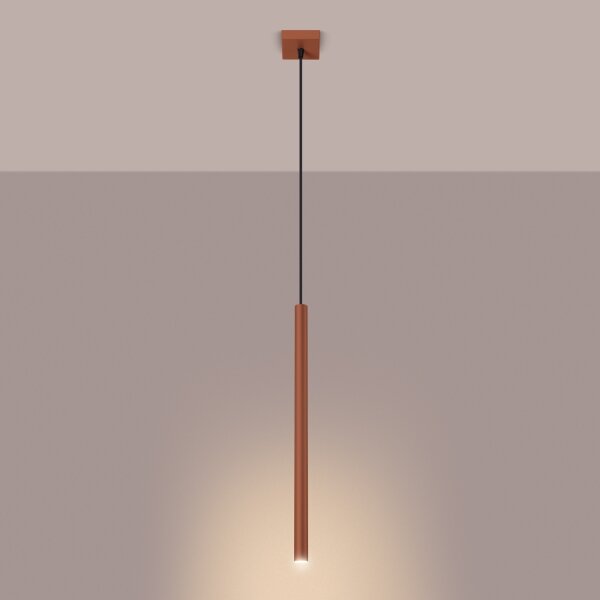 Sollux SL.1524 - Lampadario a sospensione con filo PASTELO 1xG9/8W/230V rosso