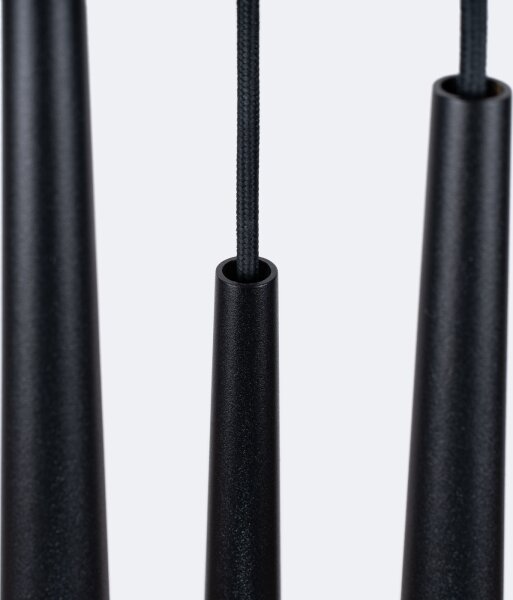 Sollux SL.1463 - Lampadario a sospensione con filo BLISS 3xG9/8W/230V nero