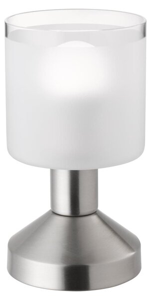 Lampada tavolo da Interno E14 in Metallo Nickel Opaco