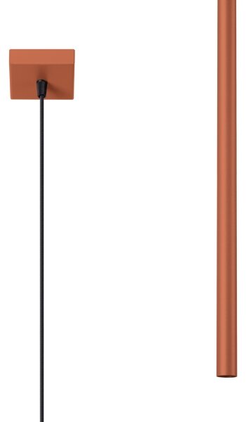 Sollux SL.1524 - Lampadario a sospensione con filo PASTELO 1xG9/8W/230V rosso