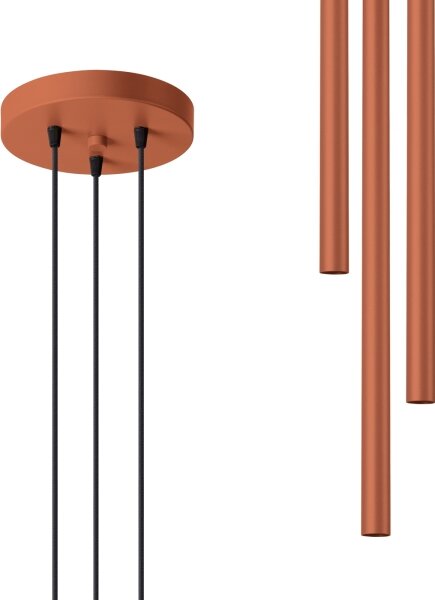 Sollux SL.1527 - Lampadario a sospensione con filo PASTELO 3xG9/8W/230V rosso