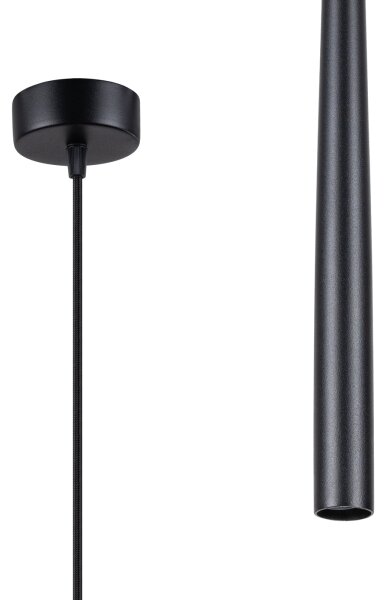 Sollux SL.1462 - Lampadario a sospensione con filo BLISS 1xG9/8W/230V nero