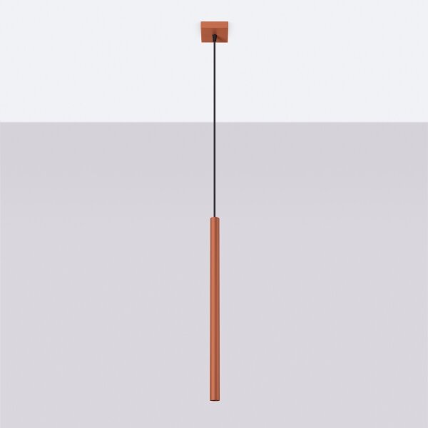 Sollux SL.1524 - Lampadario a sospensione con filo PASTELO 1xG9/8W/230V rosso
