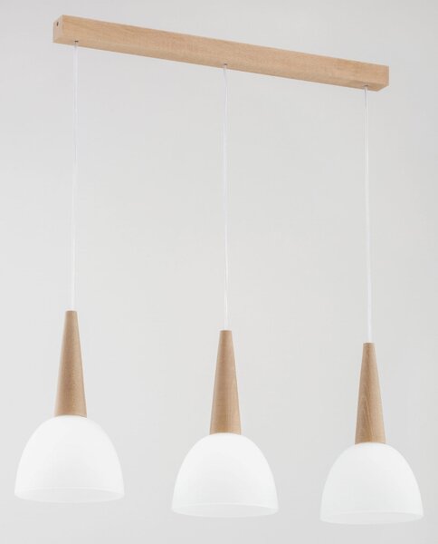Sospensione 62208 ALFA BERA 3 luce legno