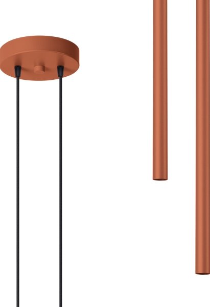 Sollux SL.1525 - Lampadario a sospensione con filo PASTELO 2xG9/8W/230V rosso