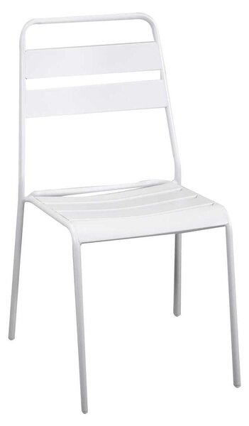 Sedia 50x54xh87 cm in Metallo Rovigo Bianco