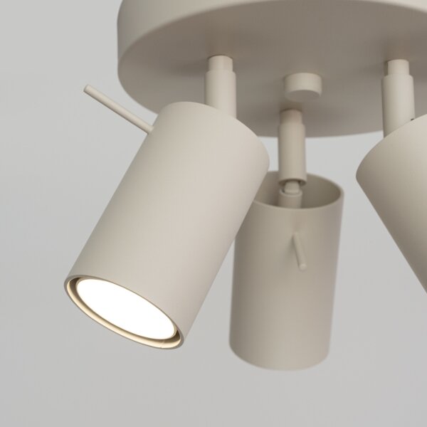 Sollux SL.1497 - Faretto RING 3xGU10/10W/230V color crema