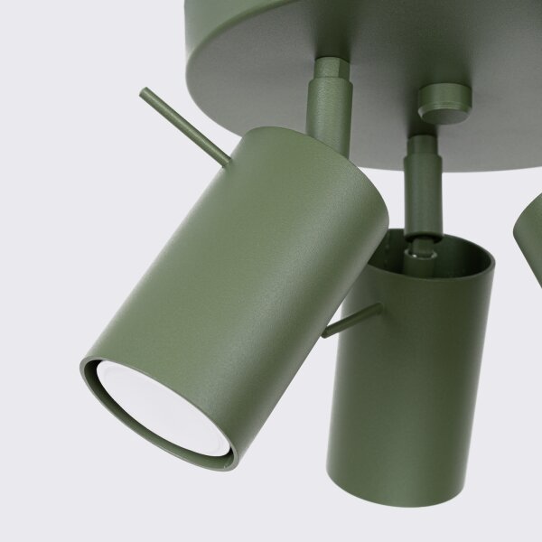 Sollux SL.1503 - Faretto RING 3xGU10/10W/230V verde