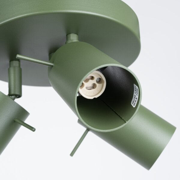 Sollux SL.1503 - Faretto RING 3xGU10/10W/230V verde