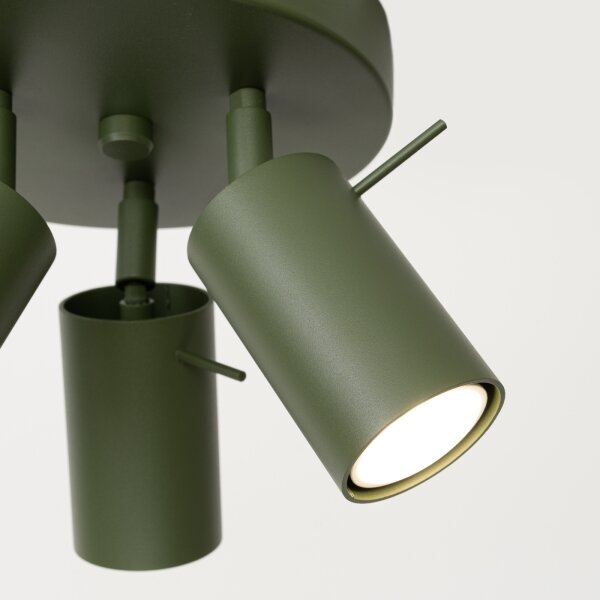 Sollux SL.1503 - Faretto RING 3xGU10/10W/230V verde