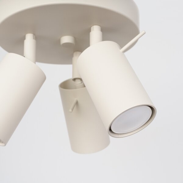 Sollux SL.1497 - Faretto RING 3xGU10/10W/230V color crema