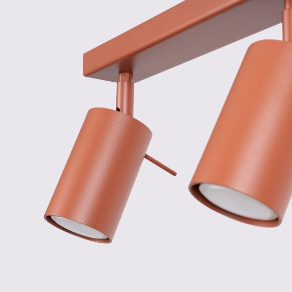 Sollux SL.1510 - Faretto RING 4xGU10/10W/230V rosso