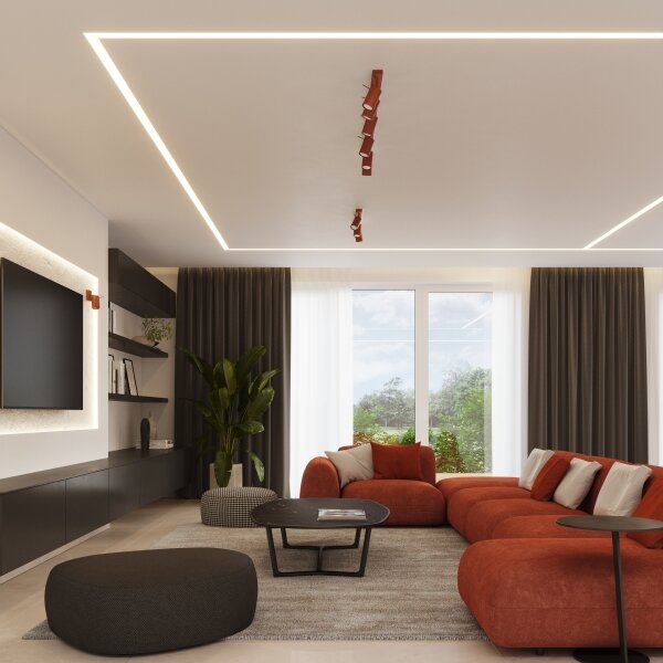 Sollux SL.1511 - Faretto RING 6xGU10/10W/230V rosso