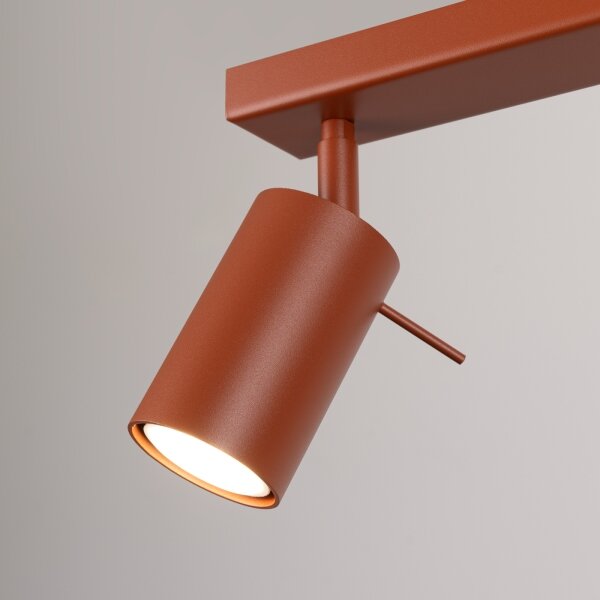 Sollux SL.1510 - Faretto RING 4xGU10/10W/230V rosso