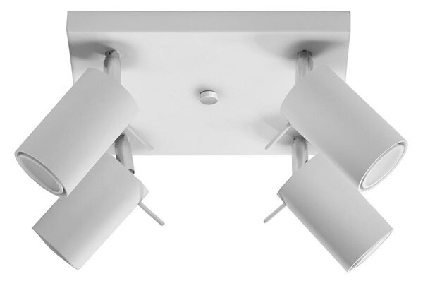 Sollux SL.0090 - Faretto RING 4 4xGU10/10W/230V bianco
