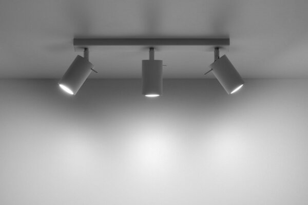 Sollux SL.0089 - Faretto RING 3 3xGU10/10W/230V bianco