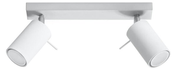 Sollux SL.0088 - Faretto RING 2 2xGU10/10W/230V bianco