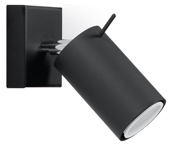 Sollux SL.0091 - Faretto da parete RING 1xGU10/10W/230V nero
