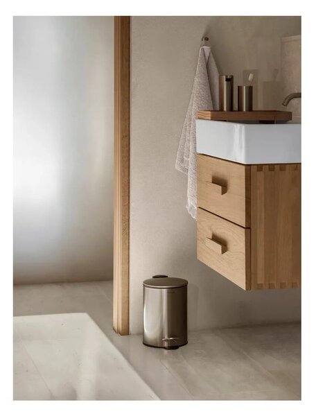 Pattumiera in acciaio marrone scuro 3 l Tubo - Blomus