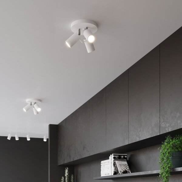 Sollux SL.1015 - Faretto RING 3xGU10/10W/230V bianco